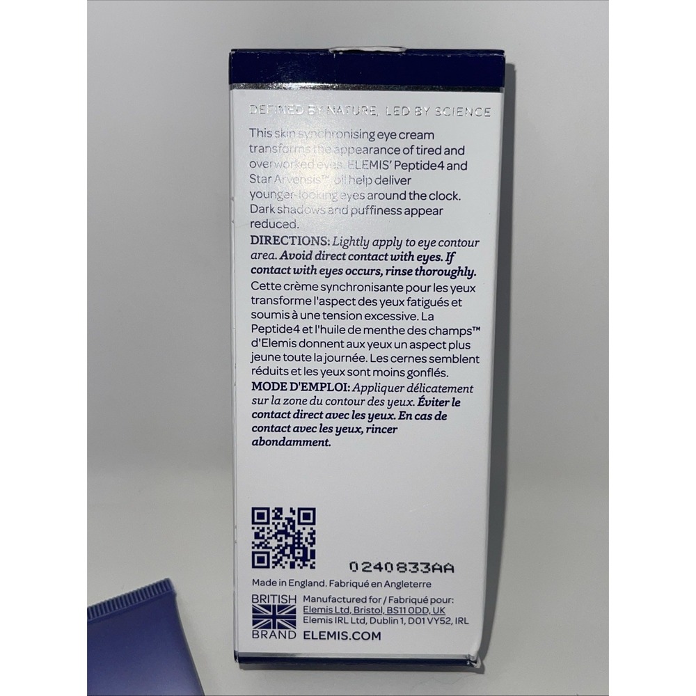 ELEMIS Peptide4 Eye Recovery Cream Reviving Brightening 0.5 fl oz /15mL NIB‎ - Picture 3 of 16